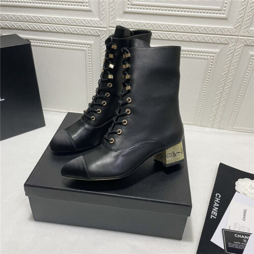 High Quality Luxury Chanel Classic Ankle Boots – Style 80070 product detail