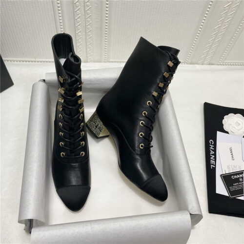 High Quality Luxury Chanel Classic Ankle Boots – Style 80070 product detail