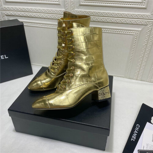High Quality Luxury Chanel Classic Ankle Boots – Style 43910 alternate view