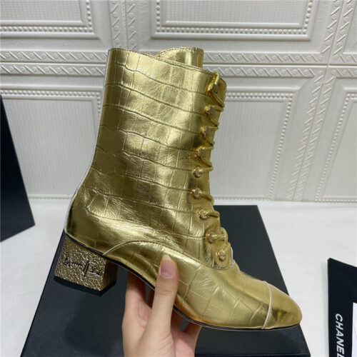 High Quality Luxury Chanel Classic Ankle Boots – Style 43910 product detail