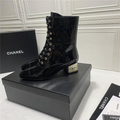 High Quality Luxury Chanel Classic Ankle Boots – Style 07750 product detail
