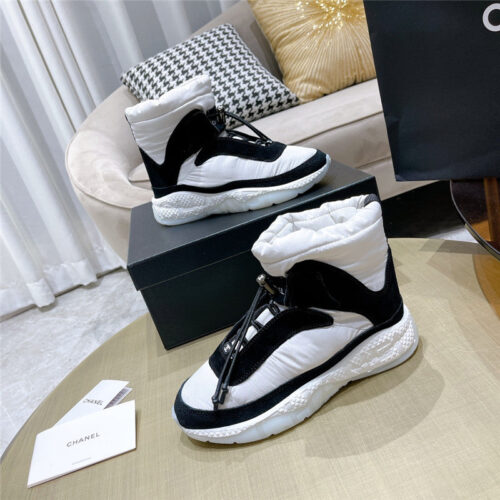 High Quality Luxury Chanel High Top Sneakers Snow Boots product detail