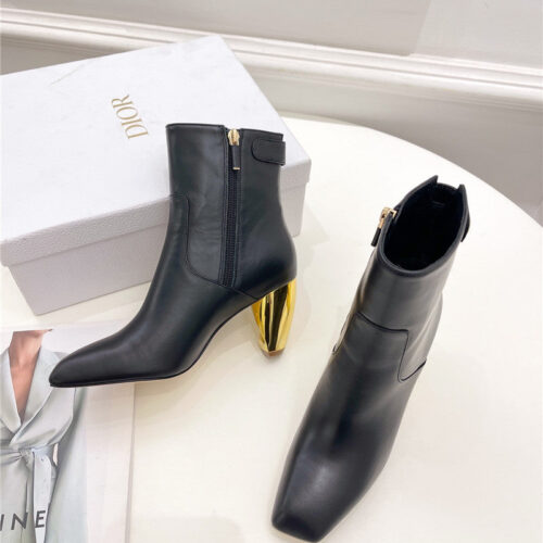 High Quality Luxury Dior Leather Ankle Boots alternate view