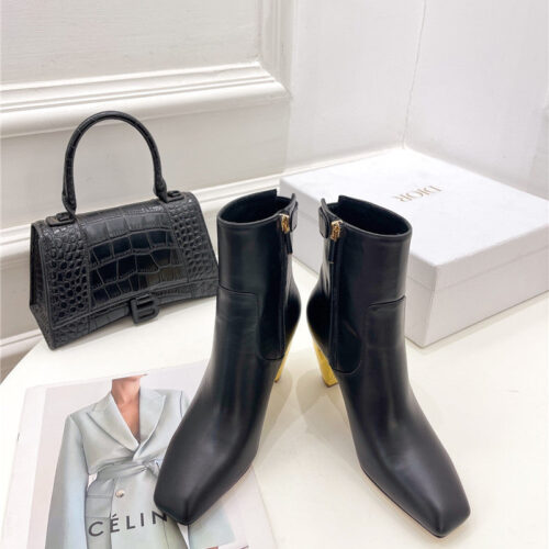 High Quality Luxury Dior Leather Ankle Boots product detail
