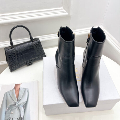 High Quality Luxury Dior Leather Ankle Boots product detail