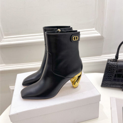 High Quality Luxury Dior Leather Ankle Boots product detail