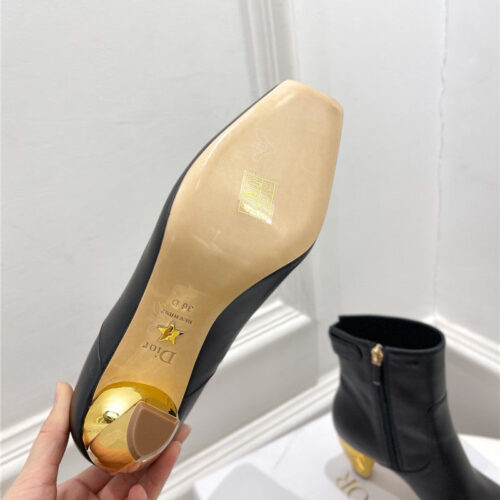 High Quality Luxury Dior Leather Ankle Boots product detail