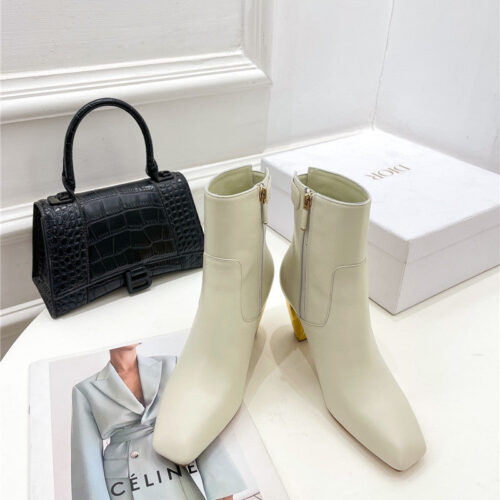 High Quality Luxury Dior Leather Ankle Boots – Style 05286 product detail