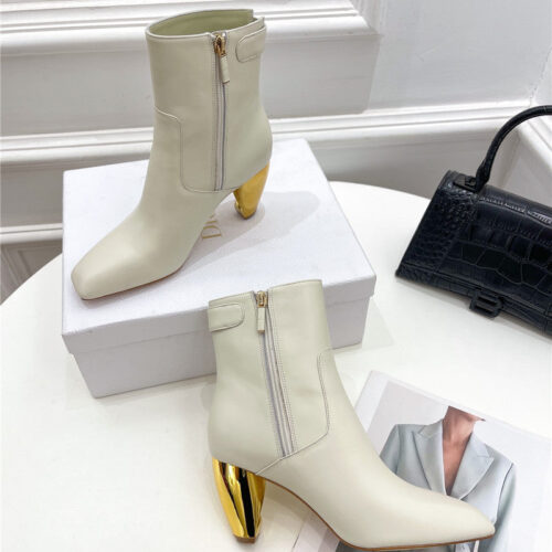 High Quality Luxury Dior Leather Ankle Boots – Style 05286 product detail