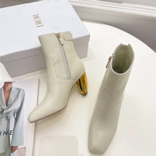 High Quality Luxury Dior Leather Ankle Boots – Style 05286 product detail