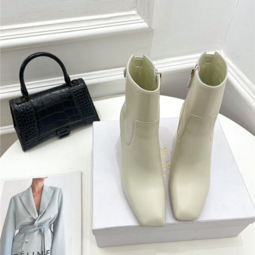 High Quality Luxury Dior Leather Ankle Boots – Style 05286 product detail