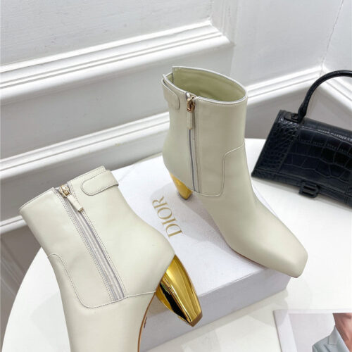 High Quality Luxury Dior Leather Ankle Boots – Style 05286 product detail