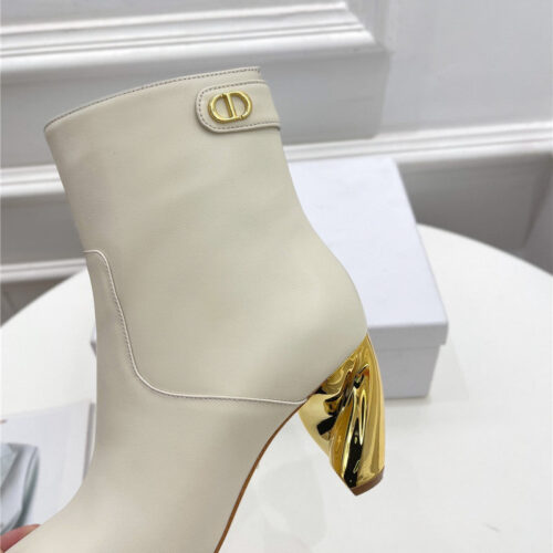 High Quality Luxury Dior Leather Ankle Boots – Style 05286 product detail