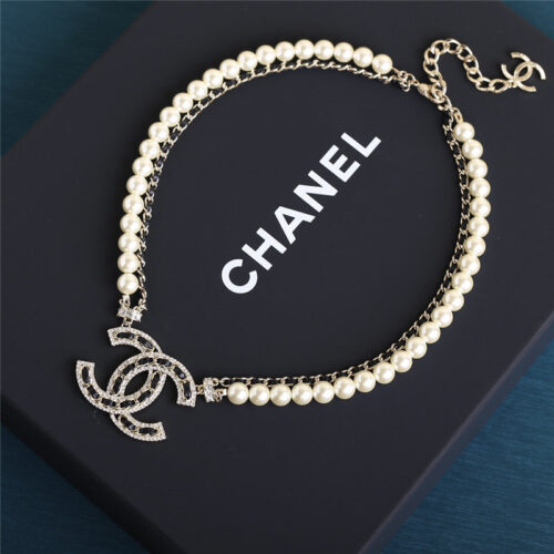 High Quality Luxury Chanel Cc Necklace – Style 49738 alternate view