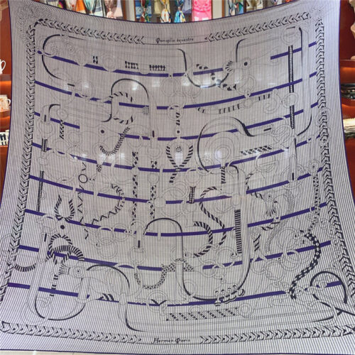 High Quality Luxury Hermes Cashmere Silk Shawl Scarf – Style 26134 product detail