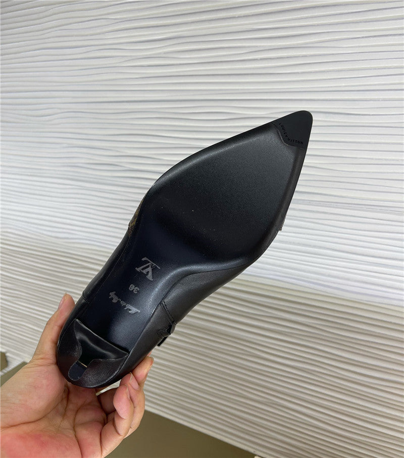 High Quality Luxury Louis Vuitton Pointed High Heel Ankle Boots product detail