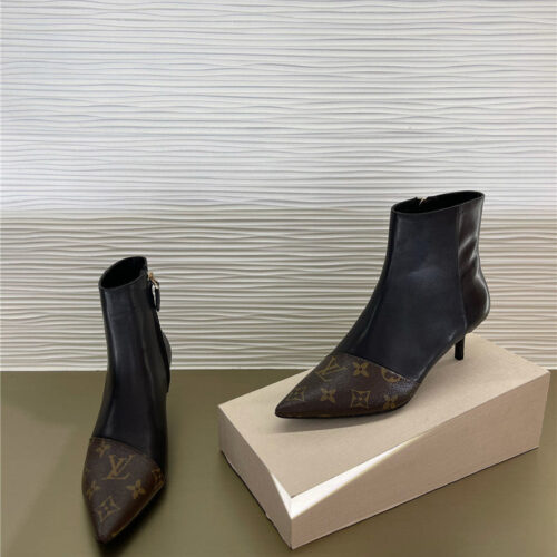 High Quality Luxury Louis Vuitton Pointed High Heel Ankle Boots product detail