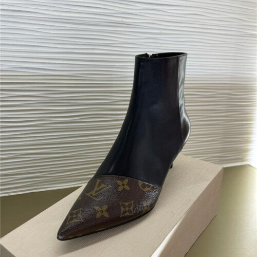 High Quality Luxury Louis Vuitton Pointed High Heel Ankle Boots product detail
