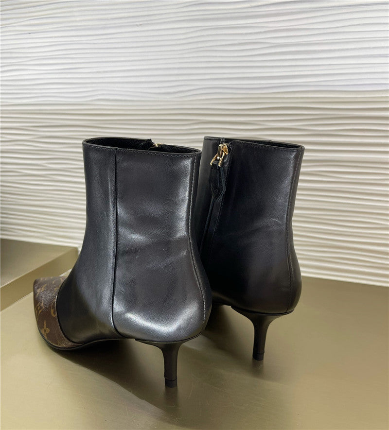 High Quality Luxury Louis Vuitton Pointed High Heel Ankle Boots product detail