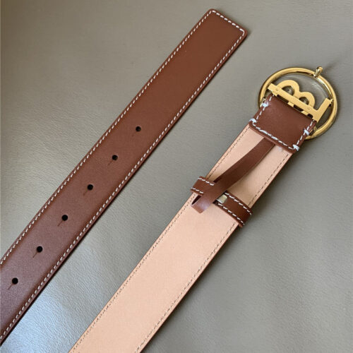 High Quality Luxury Burberry B Buckle Belt – Style 55974 product detail