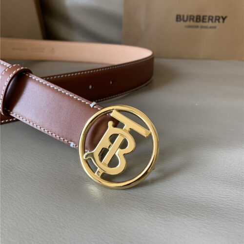 High Quality Luxury Burberry B Buckle Belt – Style 55974 product detail