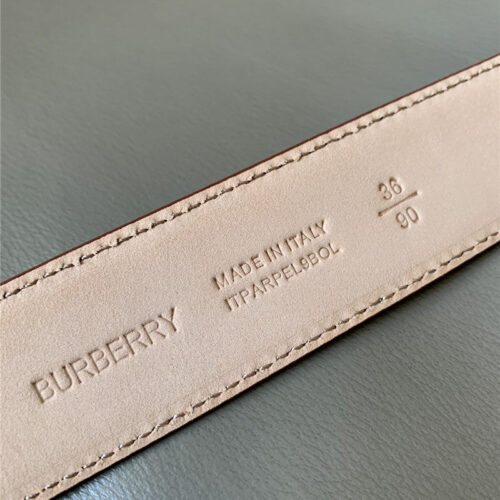 High Quality Luxury Burberry B Buckle Belt – Style 55974 product detail