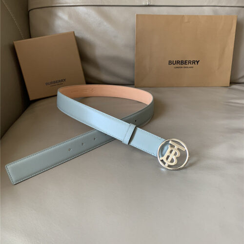 High Quality Luxury Burberry B Buckle Belt – Style 90438 alternate view