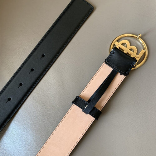 High Quality Luxury Burberry B Buckle Belt – Style 24902 product detail