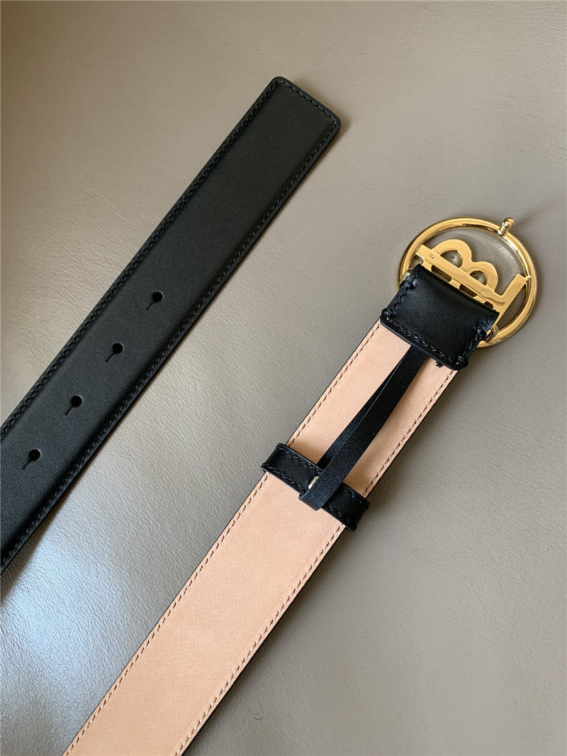 High Quality Luxury Burberry B Buckle Belt – Style 24902 product detail
