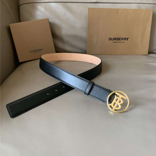 High Quality Luxury Burberry B Buckle Belt – Style 24902 alternate view