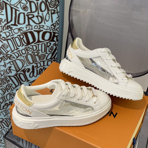 High Quality Luxury Louis Vuitton Classic Platform Sneakers – Style 58659 alternate view