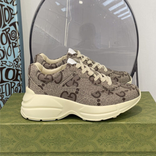 High Quality Luxury Gucci Womens Rhyton Leather Sneakers product detail