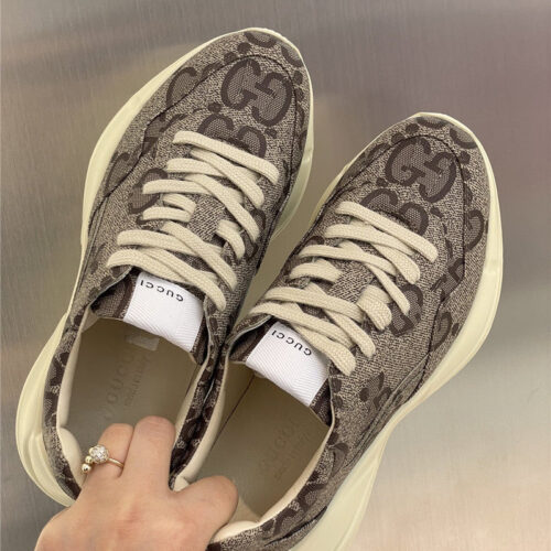 High Quality Luxury Gucci Womens Rhyton Leather Sneakers product detail