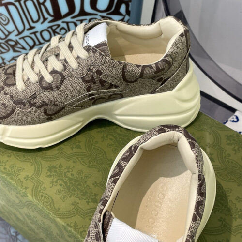 High Quality Luxury Gucci Womens Rhyton Leather Sneakers product detail