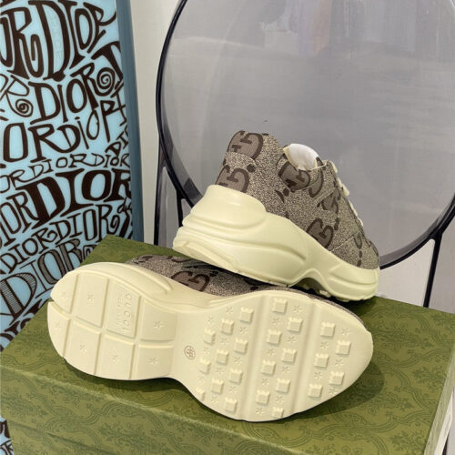 High Quality Luxury Gucci Womens Rhyton Leather Sneakers product detail