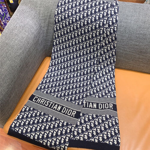 High Quality Luxury Dior Cashmere Oblique Print Scarfs product detail