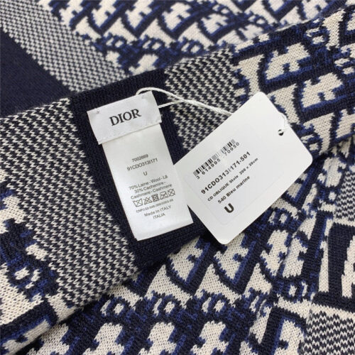 High Quality Luxury Dior Cashmere Oblique Print Scarfs product detail