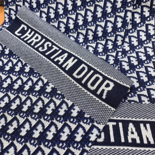 High Quality Luxury Dior Cashmere Oblique Print Scarfs product detail