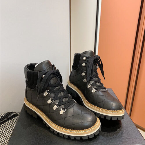 High Quality Luxury Chanel New Diamond Ankle Boots – Style 42118