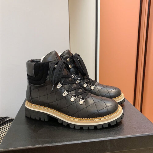 High Quality Luxury Chanel New Diamond Ankle Boots – Style 42118 alternate view