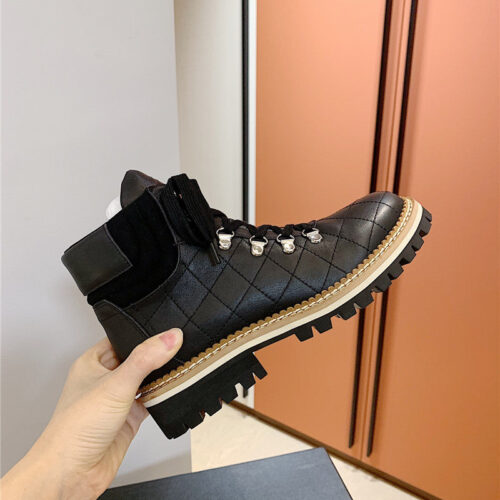 High Quality Luxury Chanel New Diamond Ankle Boots – Style 42118 product detail