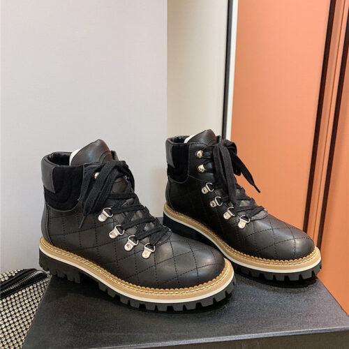 High Quality Luxury Chanel New Diamond Ankle Boots – Style 42118 product detail