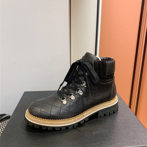 High Quality Luxury Chanel New Diamond Ankle Boots – Style 42118 product detail