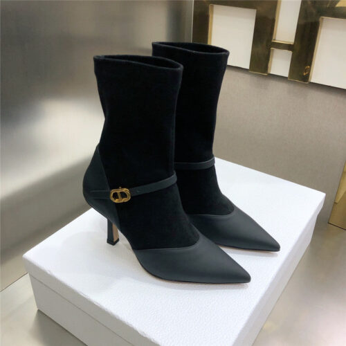 High Quality Luxury Dior Cd High-Heeled Stretch Boots