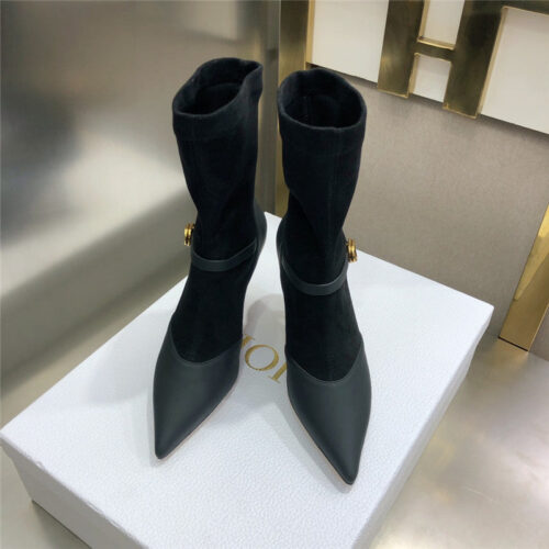 High Quality Luxury Dior Cd High-Heeled Stretch Boots alternate view