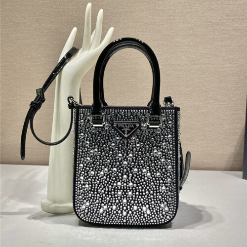 High Quality Luxury Prada Crystal Tote Bag – Style 26837 product detail