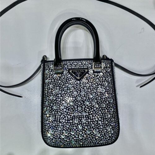 High Quality Luxury Prada Crystal Tote Bag – Style 26837 alternate view