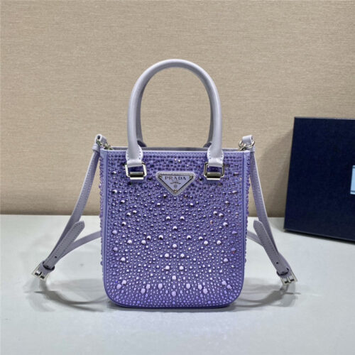High Quality Luxury Prada Crystal Tote Bag