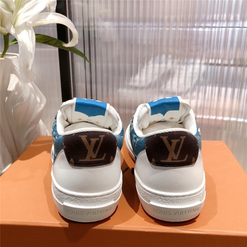 High Quality Luxury Louis Vuitton Low Top Denim Sneakers product detail