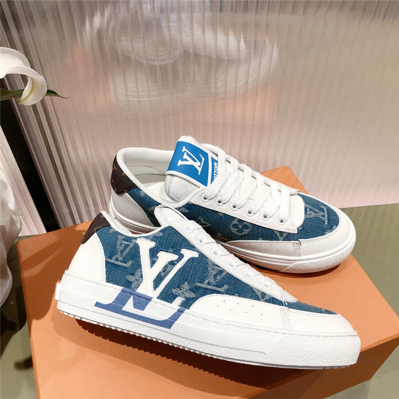 High Quality Luxury Louis Vuitton Low Top Denim Sneakers product detail